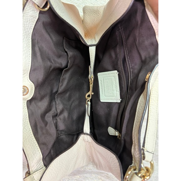 Off white vintage Lexi shoulder coach bag purse - Picture 6 of 9